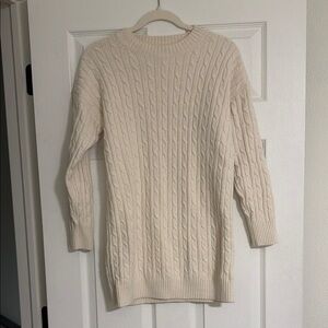Cream Cable Knit Sweater